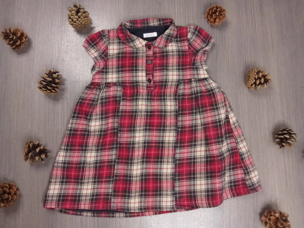 Jolie robe à carreaux Bout'Chou 9 mois